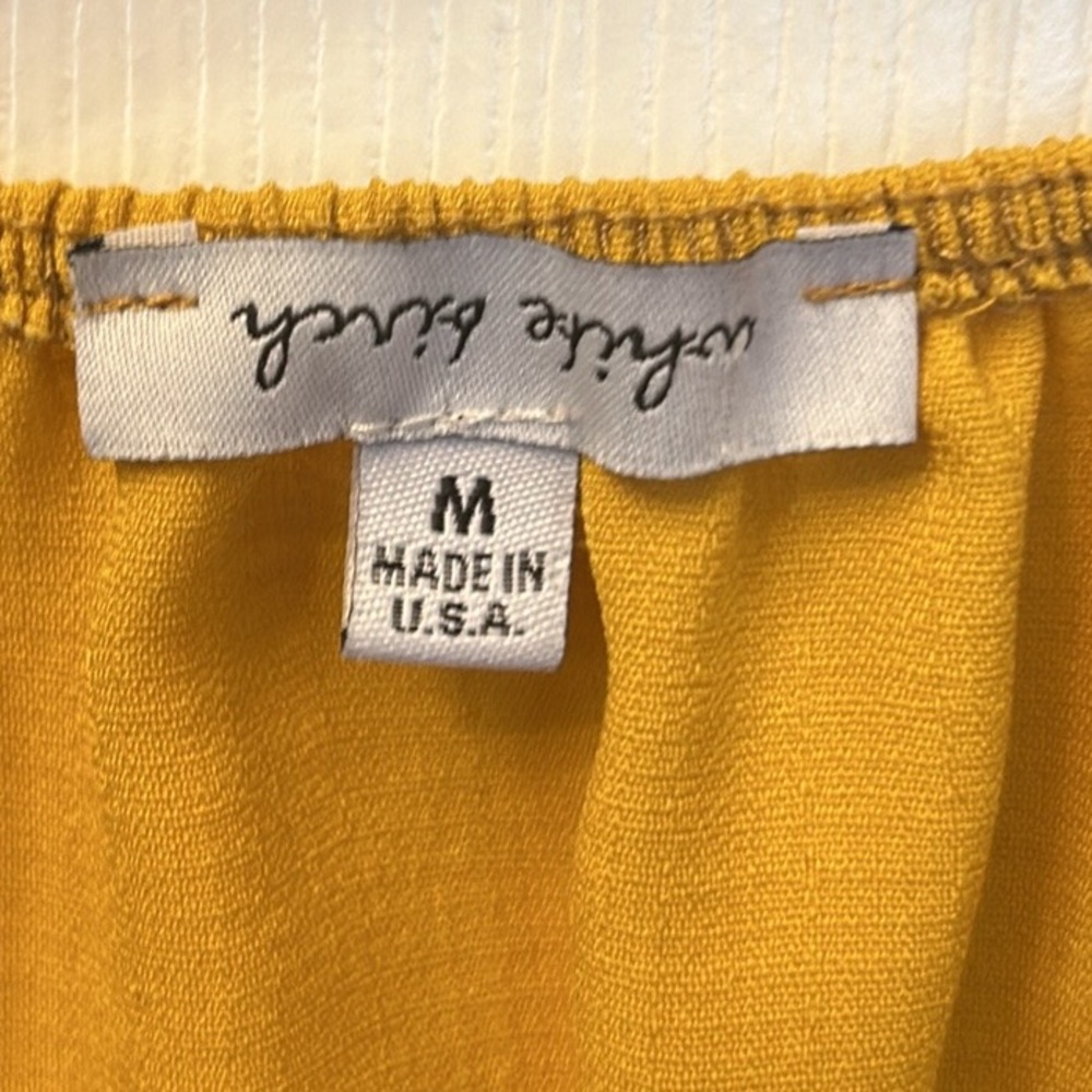 white birch Kelly Ruffle Sleeve Off-the-Shoulder Blouse - Picture 5 of 5